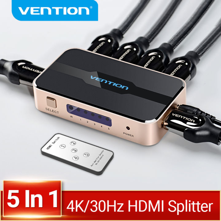 Vention HDMI Splitter Input Output HDMI Switch 5x1 for XBOX