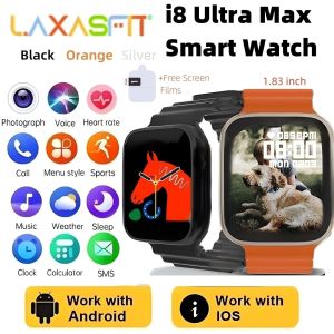 New i8 Ultra Max 1.83 inches Men Women Waterproof Bluetooth Call Sports Smartwatch Fitness For Android Phone All Smart Phone