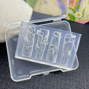 Khuôn nail Hoa và ren silicon làm móng tay