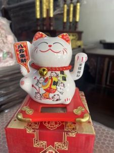 MÈO THẦN TÀI - MÈO MAY MẮN - SỨ CAO CẤP  Sử Dụng Năng Lượng Không Cần Pin - CHUYÊN ĐỒ THỜ CÚNG HOÀNG VIỆT