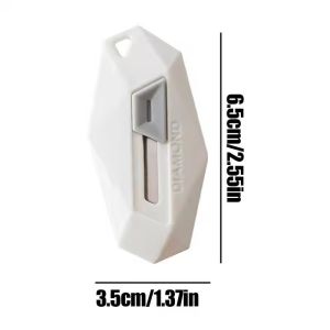 Polocat Diamond Design Unbox Knife Safety Round Head Cutter Magnetic Carton Box Cutter for Opening Package Letter Utility Knife