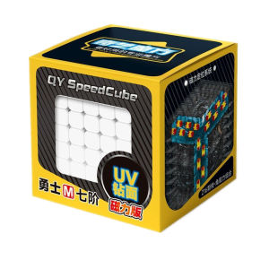 QiYi Warrior Magic Cube 7x7 Black/ Stickerless Magnetic UV Educational Puzzle Magic Cube Toys For Kids Gift Toy Cubo Magico2026