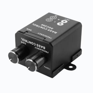Bass Controller Adjustable Amplifier Subwoofer Controller Crossover Frequency Controller Regulator for Auto Car