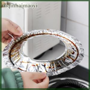 aiqinhaimaoyi 10Pcs set Thickened Aluminum Foil Covers Gas Stove Oil Proof Pad Protector Cover Proof Cleaning Pad Kitchen Cleaning Parts