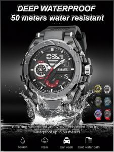 Mens Waterproof Watch Stainless Steel Resistant to Falling Womens Watches Non-slip and Breathable