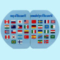 Mainan Peta Dunia  Anak Peta Dunia Bendera Knowledge The World With Flag. 