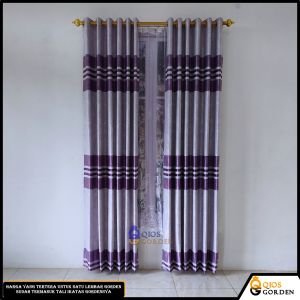 Gorden Jendela Rumah Mewah Bahan Blackout Motif Minimalis Serat Embosh Promo Cuci Gudang