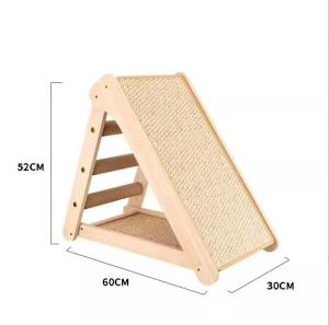 SG Stock  Multi-Functional Cat Scratching Board & Bed – Foldable Solid Wood Scratcher with Sisal Durable & Non-Shedding Modular Vertical Design Cat Bed