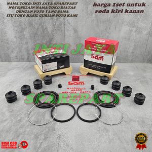 SIL SEAL REM CAKRAM RODA DEPAN SOLUNA 1SET KIRI KANAN SAM