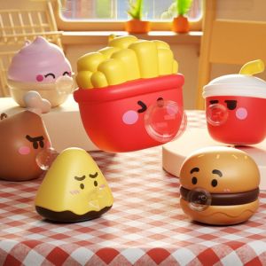 LIVELYN Silicone Pop Bubble Squeeze Toys Quick Rebound French Fries Hamburger Spit Bubbles Toy Kawaii Relaxation Stress-relieving Toys Toy