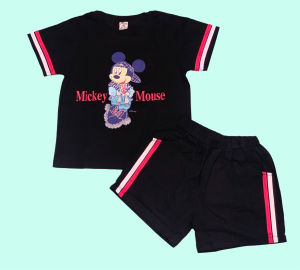Bộ quần áo ngắn  tay cho bé gái mặc nhà siêu mát chất thun cotton mềm mịn thoáng mát cho bé 5 tuổi đến 12 tuổi- Bộ đồ thun bé gái mặc nhà