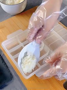 WH In stock 5/10 Grids Rice Ball Mold Sushi Non-sti Pressure Storage Box Lunch Tool DIY Home Kitchen Clear Onigiri Molds COD