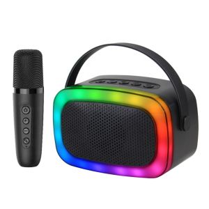Paket Speaker Colorfull Rainbow Karaoke + Microphone G21 - LPM