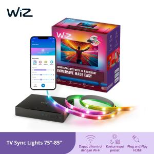 WiZ TV Sync Lights 75”- 85” with HDMI Box - Lampu Hias TV