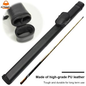 【VS】 Cue Case Carry Bag Leather Portable Baseball Bat Bag Stick Cover Billiard Cue Portable Container Fit for 1/2 Snooker Billiard