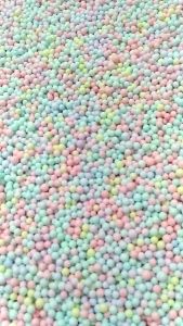 butiran styrofoam warna warni campur isi 33gram