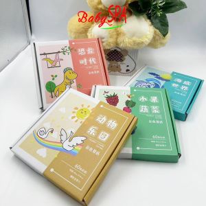 [𝐒𝐆 𝐒𝐞𝐥𝐥𝐞𝐫] BabySPA 60pcs / Box Children’s Paper Cutting Activity 60pcs Coloured Characters Paper with Safe DIY Hand-Cut Art Craft Kids Educational Toys Scissors