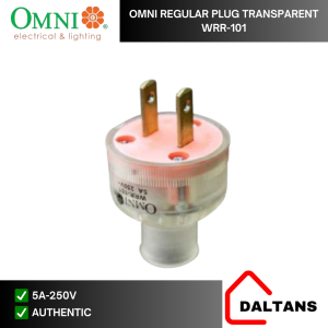 OMNI REGULAR RUBBER PLUG TRANSPARENT 5A 250V -WRR 101
