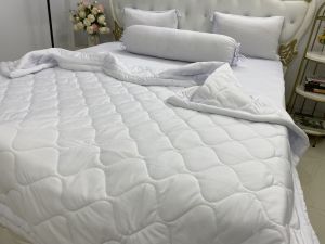 [HCM]Bộ Drap thun Hàn Quốc loại 1 có mền 5 món ( 1 drap + 1 chăn chần bông + 3 áo gối) hoặc mền lẻ