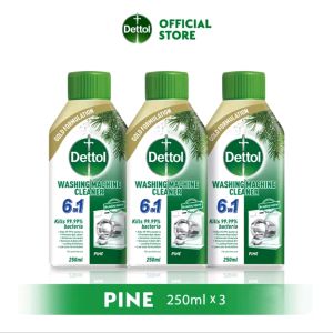 【Value Bundle-3Pack】Dettol Washing Machine Cleaner Antibacterial Universal Deep Cleaning Limescale Remover Deodorizing