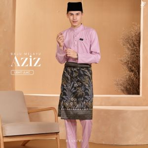 RAMADAN STATE HASNURI Baju Melayu Cekak Musang Dewasa Regular Fit Cotton Gean Sedondon Baju Melayu Aziz