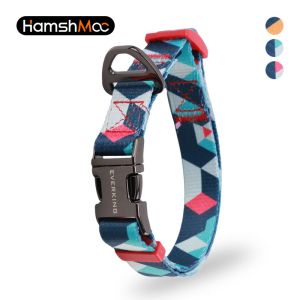 HamshMoc Heavy Duty Puppy Dog Collar with Metal Buckle Adjustable Pet Collar for Small Medium Large Dogs Collars with Floral Pattern 1