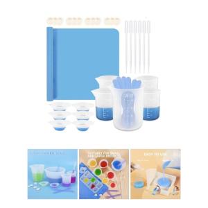 Comprehensive Resin Tool Set Featuring 100ml and 600ml Measuring Cups Perfect for and Soap Making Projects