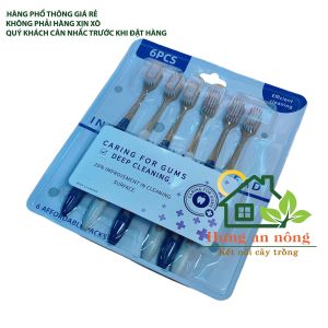 BC03 - Sét 6 bàn chải đánh răng lông mềm tiện mang theo du lịch ( xem trong mô tả )