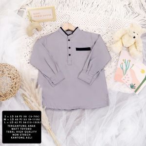 J.ONE/BISA COD/Anwa Kids/Pakaian Muslim Anak Laki-Laki/Atasan Kids Lengan Panjang/Size SML