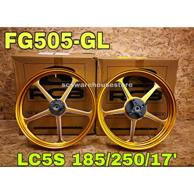 Forged Rim FG505 Gold Yamaha LC5S Y125Z Y15ZR RCB Sport Rim 185/250/17 Racing Boy LC135 5 Speed 125Z Ysuku LC V8 Fi
