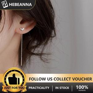 hebeanna ต่างหูระย้าลวดเส้นยาว1คู่ต่างหูระย้าลูกปัดรูปดาวสำหรับผู้หญิงเครื่องประดับหูห้อยตรง