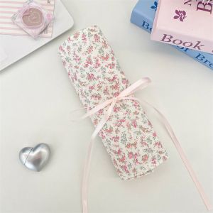 STARGOODS Floral Pattern Makeup Brush Bag Large Capacity Convenient Cosmetic Storage Bag Sweet Beauty Tool Makeup Brush Organizer Travel