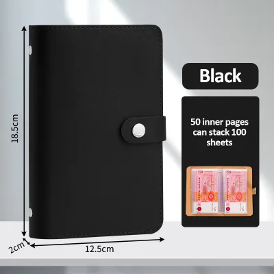 【BUY GET 1】A6 Money Saving Binder Budget Organizer 100 Envelopes Money Saving Challenge Large Capacity Cash Storage Book
