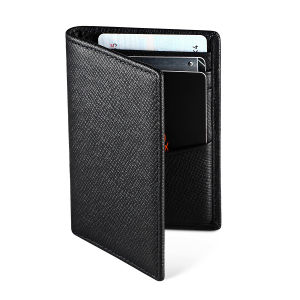 High Quality Mens cowhide credit card Holder ID Cards Cases soft Multi card slot thin Small wallet Classic Business Black