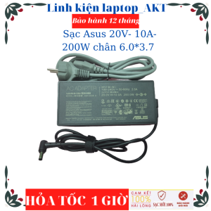 Sạc Asus 20v- 10a- 200w chân 6.0x3.7mm Asus Gaming A15 Fa506Qm Ga503Qr Asus Rog G531GT FX505GT FX705G G15 G512