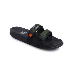 Sandal Pria Slide Footstep Footwear - Sandal Uno Green Army