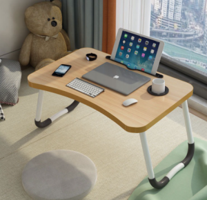premium small Laptop computer table bed desk foldable dormitory laptop床上电脑桌简约租房懒人小桌子家用卧室折叠桌学生宿舍学习书桌