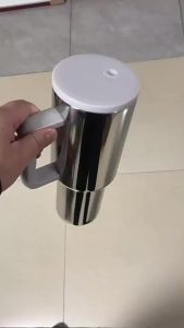 LZD 2024 Stanley New Product 40oz Three Generations Cup Mirror Stainless Steel Electroplating Big  Large Ice Cup