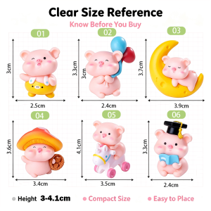 3cm Resin Zodiac Cat Figurines Full Set of 12 Signs (13 Pieces /w Dual Gemini) Non-Toxic Craft Ornaments Lucky Zodiac Animals for Desk Organization
