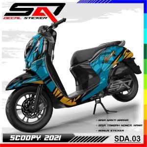 Decal Sticker Custoom Full Body SCOOPY NEW 2020-2023 Decal Stiker Variasi Motor SCOOPY NEW SDA.03