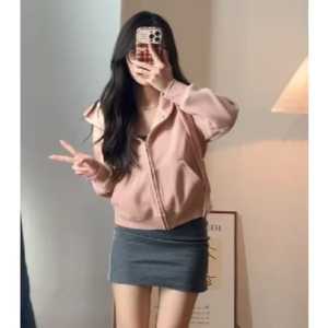 Sweater Hoodie Croptop Gratis Bordir Nama Suka Suka Hoodie Resleting Croptop Custome Nama
