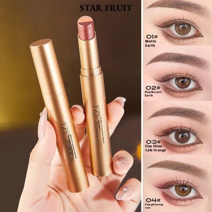 STAR FRUIT Yzs ánh sáng lung linh Phấn mắt cho ứng dụng dễ dàng và lâu ...