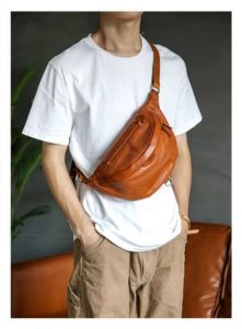 Vintage Tas Dada Pria Mewah/ Tas Dada Kulit Asli