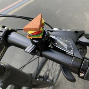 SERENEGLOW Cute Cartoon Hamburger Bike Bell Loud Sound for Kids Bicycle Accessories