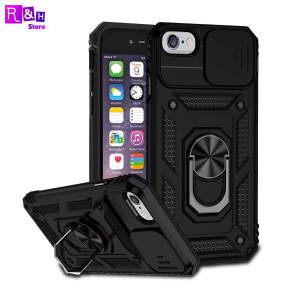 Case iPhone 6 6s 7 8 SE 6 Plus 6s Plus 7 8 Plus X XS XS Max XR Military Slide Camera Ring Magnetic Armor Kick Stand