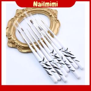 Set cọ bộ 8 cây họa tiết ngựa vằn trang trí móng tiện lợi