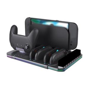Charging Stand with LED Indicator Cooling Fan & Storage Multifunction Charging Dock Stataion for NS2