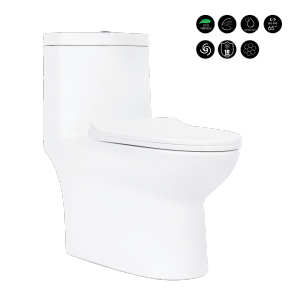 🌟[ CHÍNH HÃNG ] Bồn Cầu Liền Khối Basic BS-108 Chuẩn EU Dành Cho Mọi Công Trình🍀