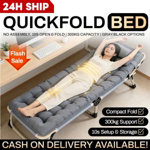 Adjustable Folding Bed Heavy Duty Single Foldable Bed With Foam Protable Bed Single Bed For Home/Office Outdoor