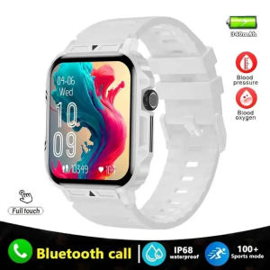 2024 New 1.95 Outdoor Military Man Smart Watch Men Bluetooth Call Smartwatch Men For Android IOS IP68 Waterproof Ftiness Watches
